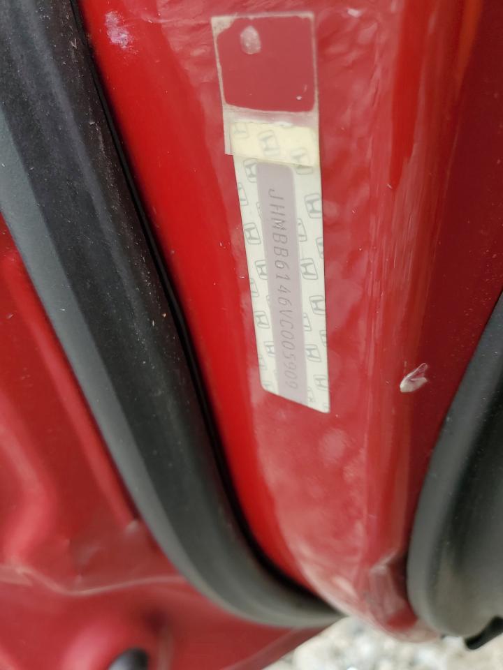 1997 Honda Prelude VIN: JHMBB6146VC005909 Lot: 80452475