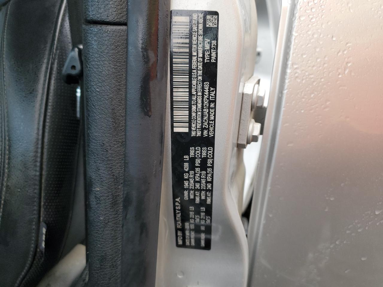 2019 Jeep Renegade Latitude VIN: ZACNJAB12KPK44483 Lot: 83994815