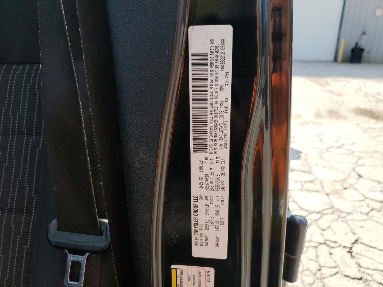 2012 Jeep Wrangler Unlimited Sahara VIN: 1C4BJWEGXCL113178 Lot: 80938095