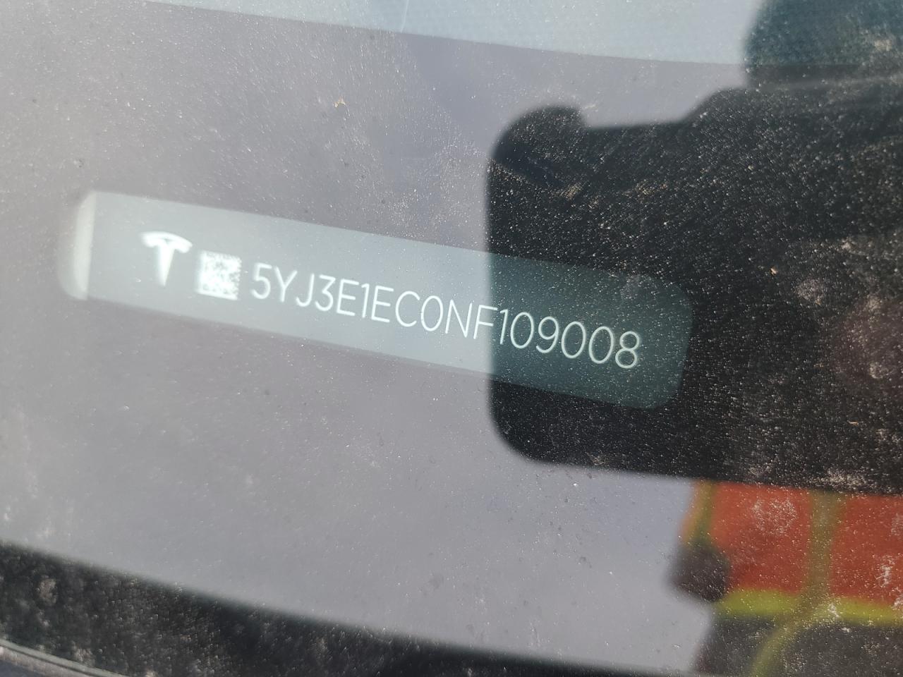 2022 Tesla Model 3 VIN: 5YJ3E1EC0NF109008 Lot: 81528225