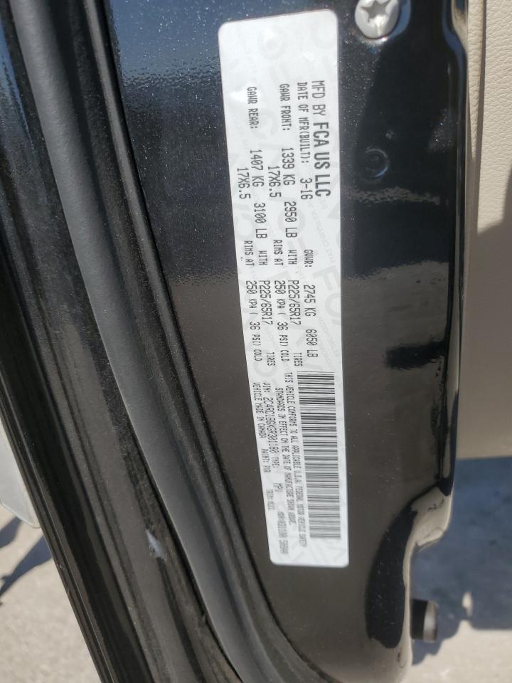 2016 Chrysler Town & Country Touring VIN: 2C4RC1BGXGR301180 Lot: 80942375