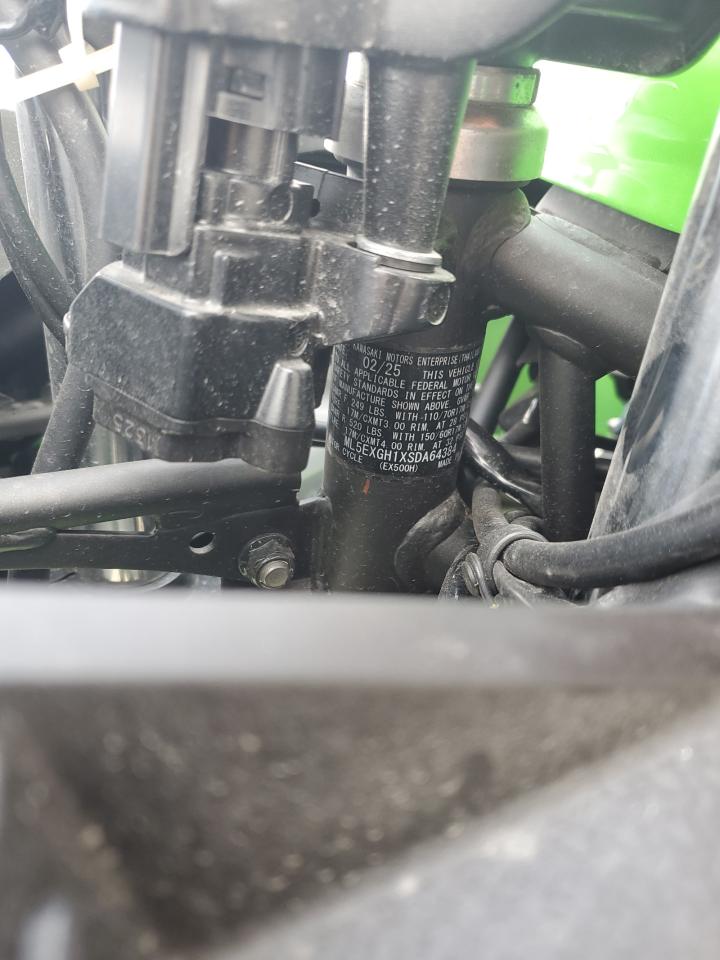 2025 Kawasaki Ex500 H VIN: ML5EXGH1XSDA64384 Lot: 83940185