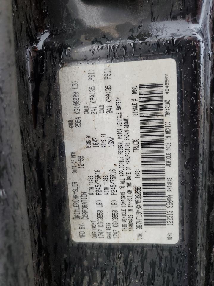 1999 Dodge Ram 1500 VIN: 3B7HF13Y3XM539096 Lot: 84547295