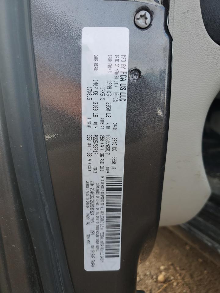 2016 Dodge Grand Caravan Sxt VIN: 2C4RDGCG9GR181824 Lot: 80258175