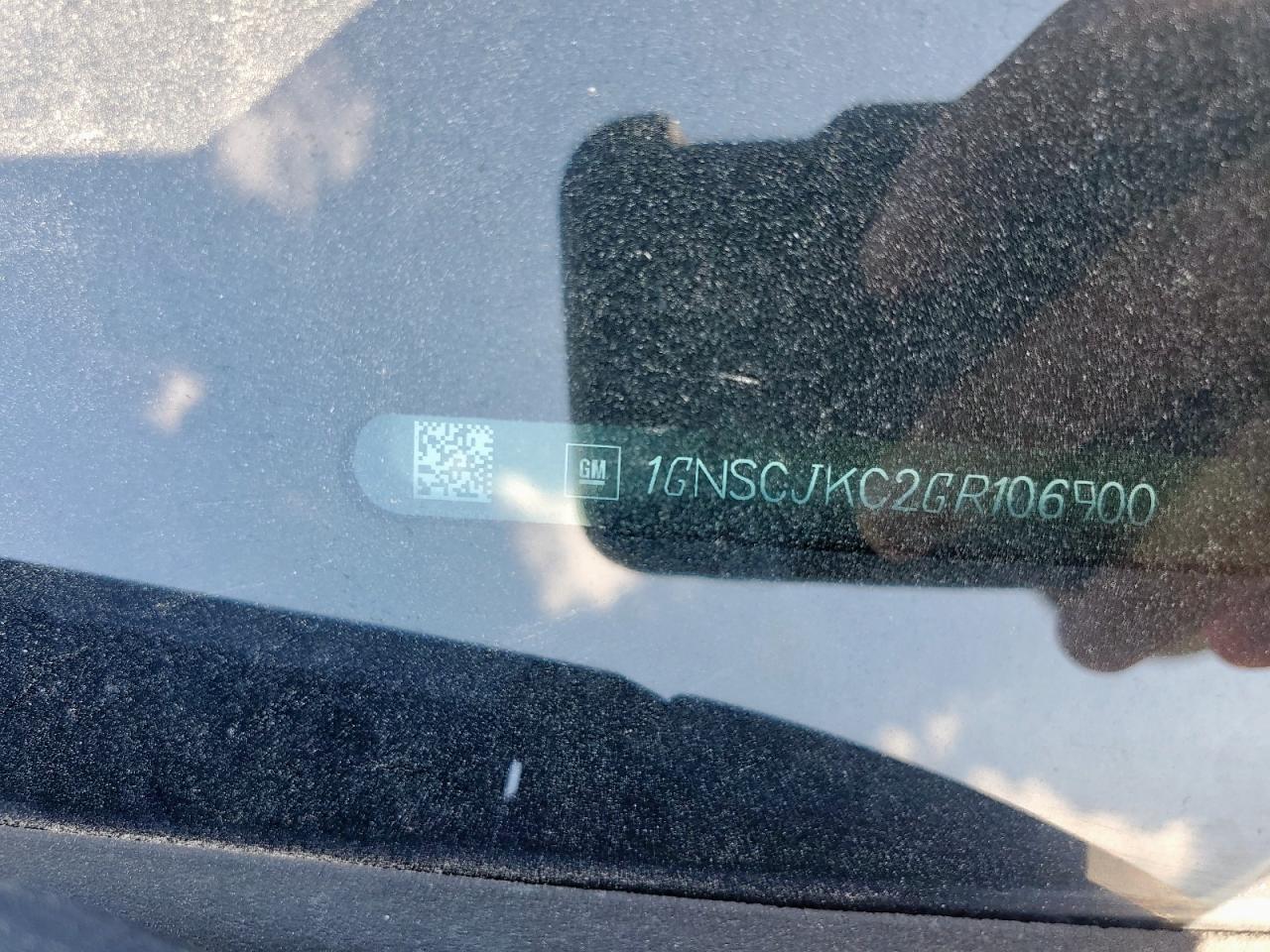 2016 Chevrolet Suburban C1500 Ltz VIN: 1GNSCJKC2GR106900 Lot: 84050625