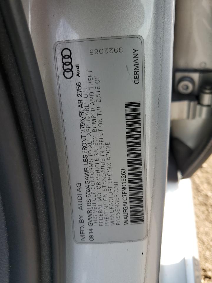 2015 Audi A6 Premium Plus VIN: WAUFGAFC7FN019263 Lot: 81226645