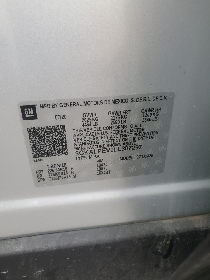 2020 GMC Terrain Slt VIN: 3GKALPEV9LL307297 Lot: 68217535