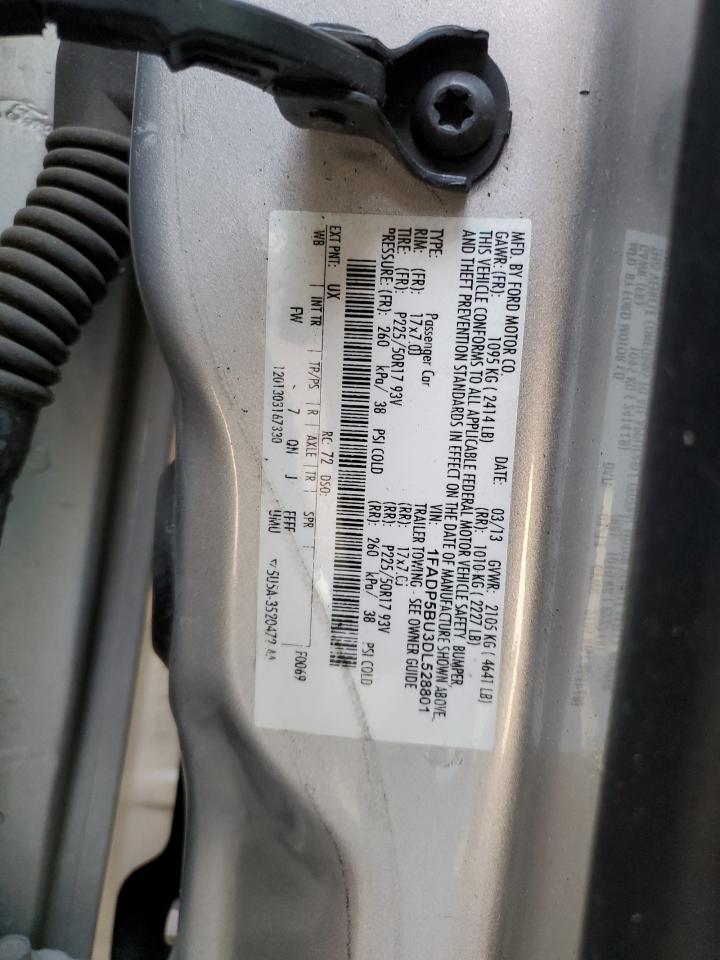 2013 Ford C-Max Sel VIN: 1FADP5BU3DL528801 Lot: 71708745