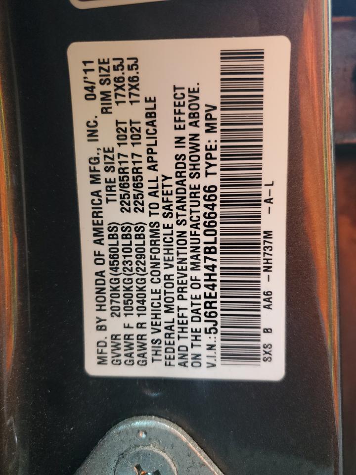 2011 Honda Cr-V Se VIN: 5J6RE4H47BL066466 Lot: 71097415