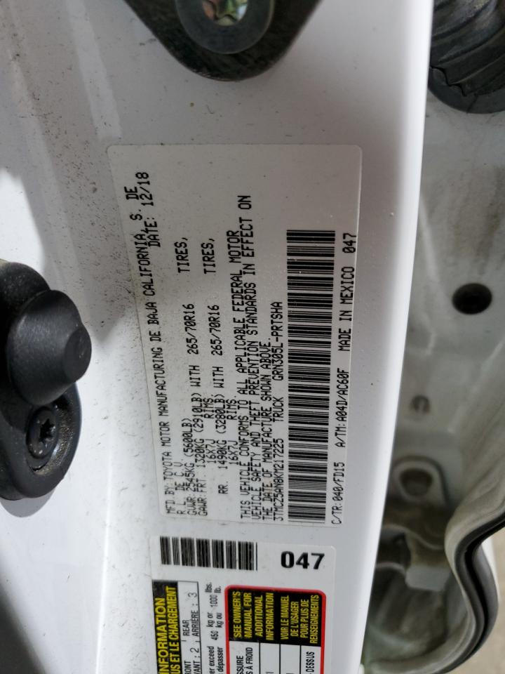 2019 Toyota Tacoma Double Cab VIN: 3TMCZ5AN8KM217225 Lot: 71895695