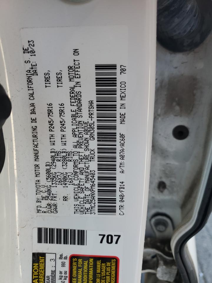 2023 Toyota Tacoma Double Cab VIN: 3TMCZ5ANXPM645403 Lot: 84790665