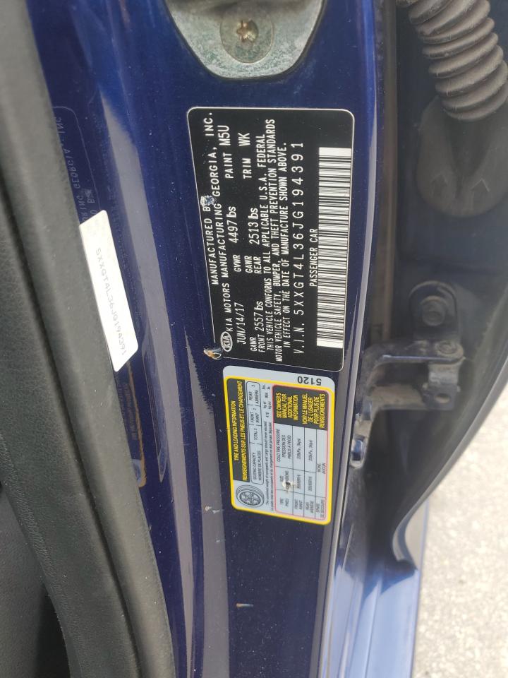 2018 Kia Optima Lx VIN: 5XXGT4L36JG194391 Lot: 84288395