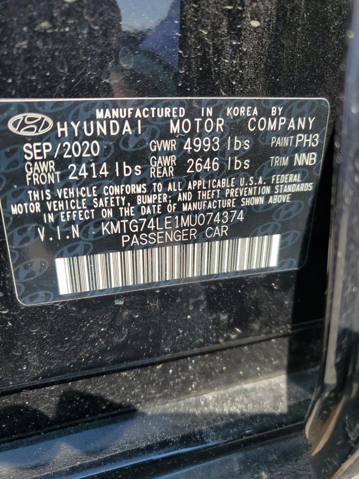 2021 Genesis G70 VIN: KMTG74LE1MU074374 Lot: 71777825