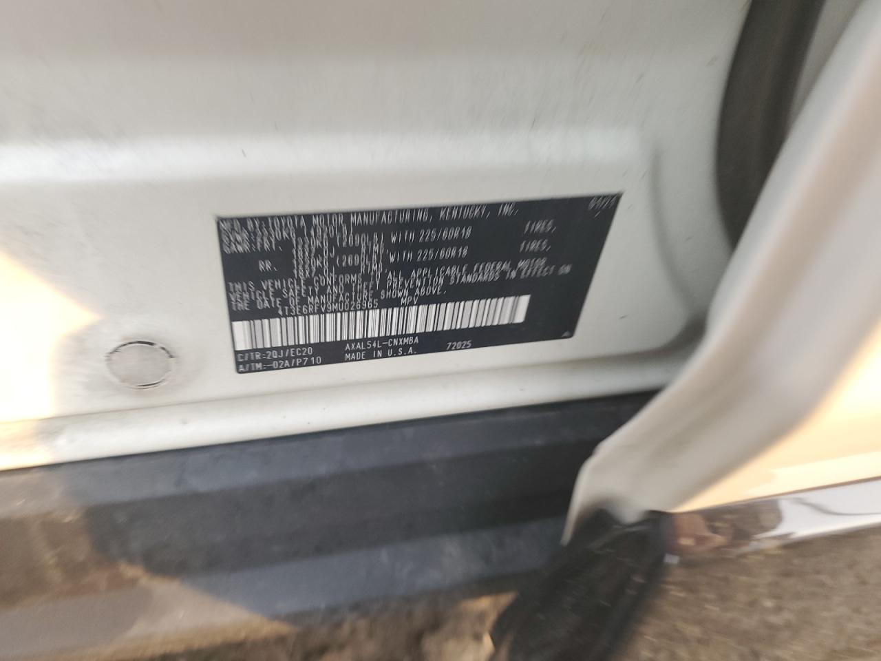 2021 Toyota Rav4 Xse VIN: 4T3E6RFV9MU026965 Lot: 81099635