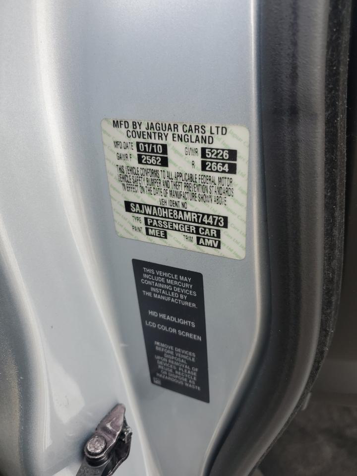 2010 Jaguar Xf Supercharged VIN: SAJWA0HE8AMR74473 Lot: 81590505