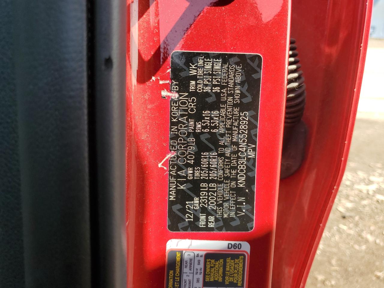 2022 Kia Niro Lx VIN: KNDCB3LC4N5528925 Lot: 71225665