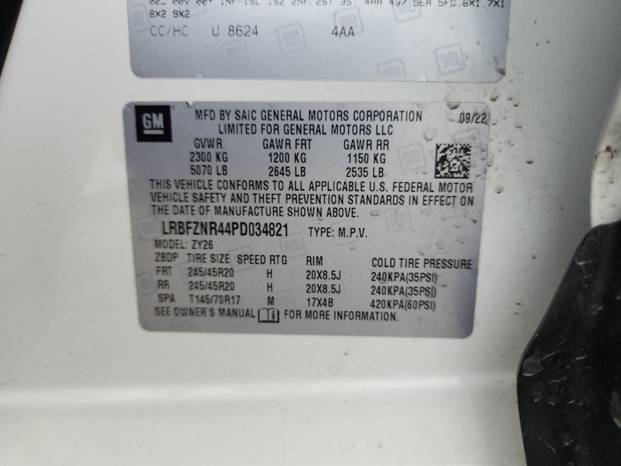 2023 Buick Envision Essence VIN: LRBFZNR44PD034821 Lot: 84555095