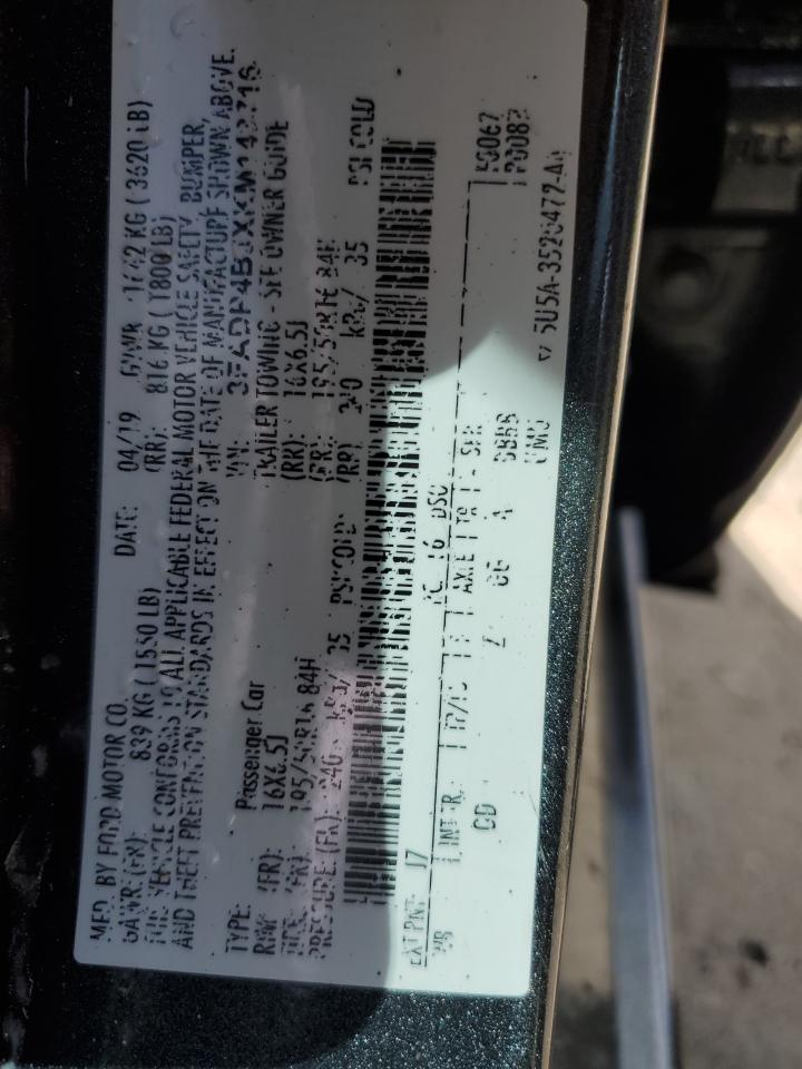 2019 Ford Fiesta Se VIN: 3FADP4BJXKM143716 Lot: 84254245