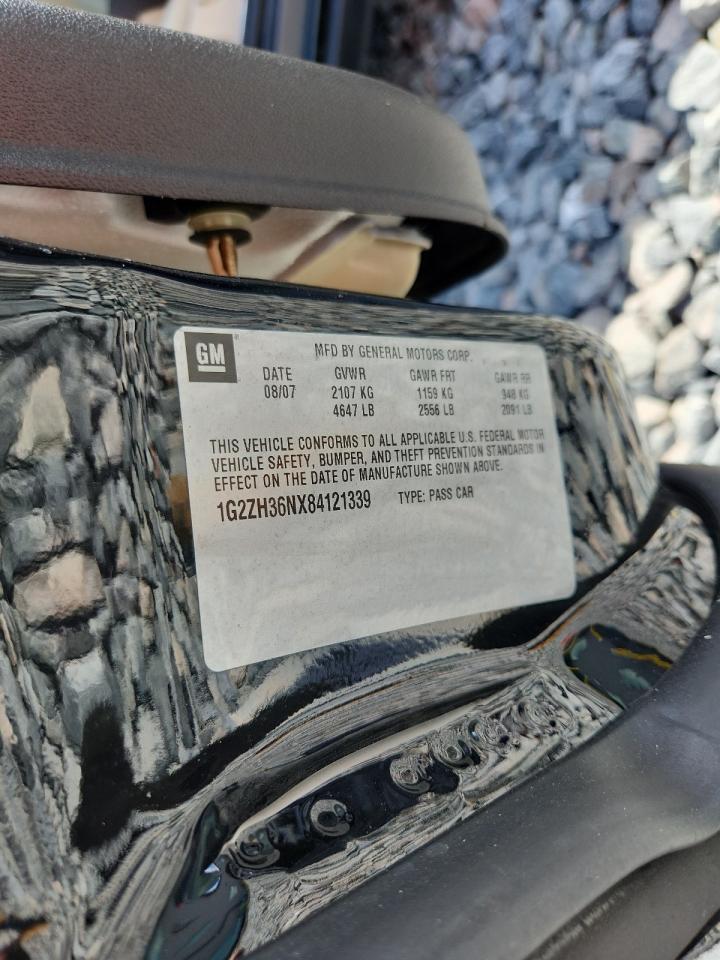 2008 Pontiac G6 Gt VIN: 1G2ZH36NX84121339 Lot: 81569325