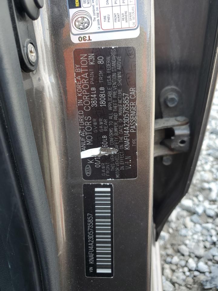 2013 Kia Forte Ex VIN: KNAFU4A23D5735857 Lot: 81676215