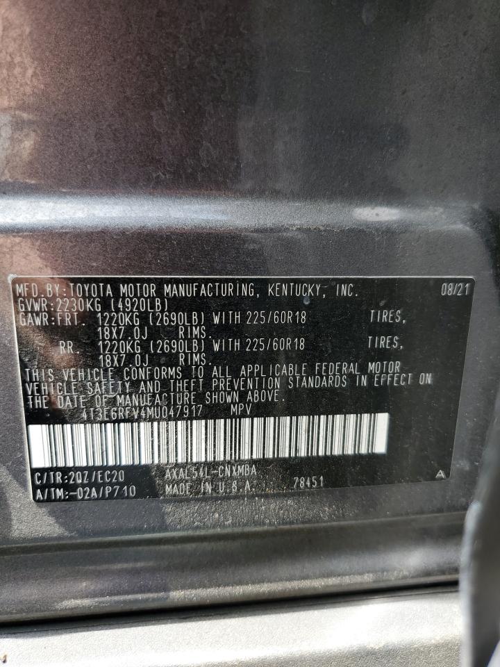 2021 Toyota Rav4 Xse VIN: 4T3E6RFV4MU047917 Lot: 81276365