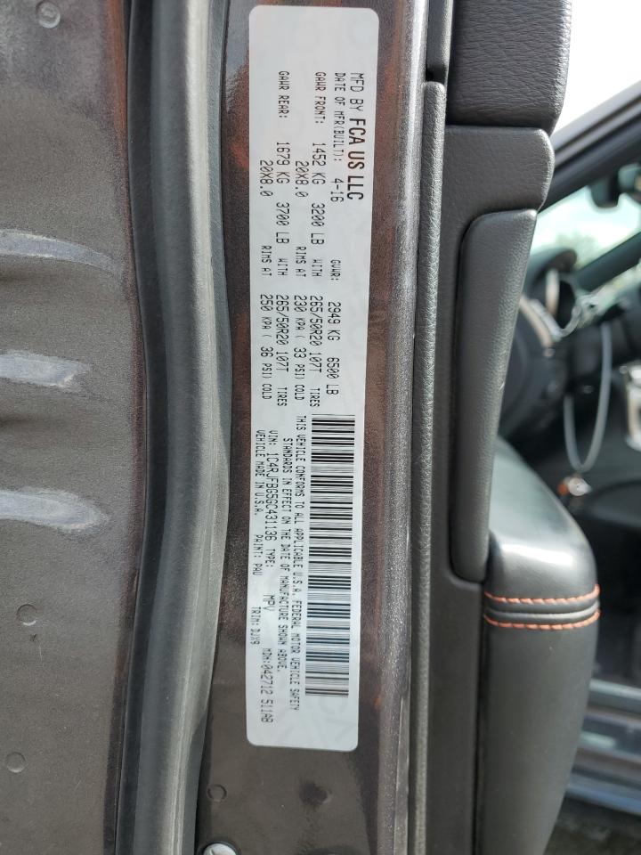 2016 Jeep Grand Cherokee Limited VIN: 1C4RJFBG5GC431136 Lot: 71918245