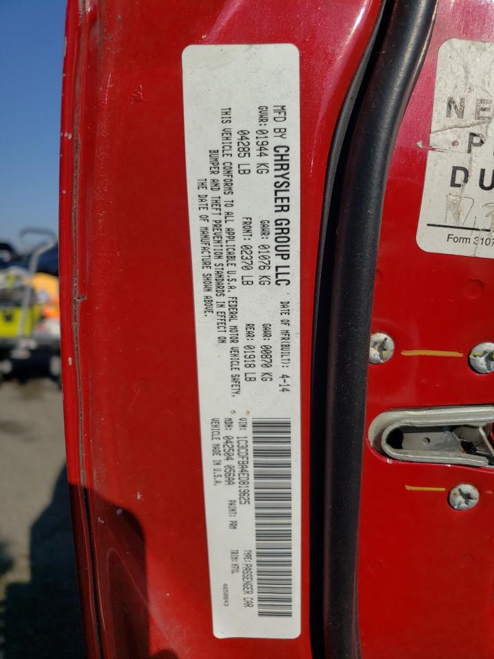 2014 Dodge Dart Sxt VIN: 1C3CDFBA4ED819625 Lot: 83853755