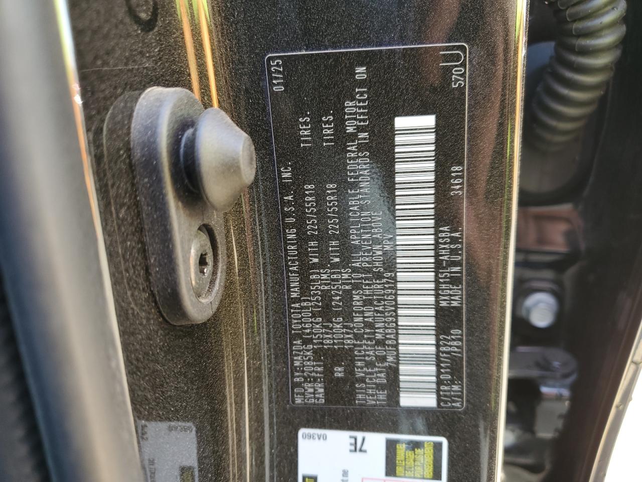 2025 Toyota Corolla Cross Se VIN: 7MUFBABG9SV069179 Lot: 71721115