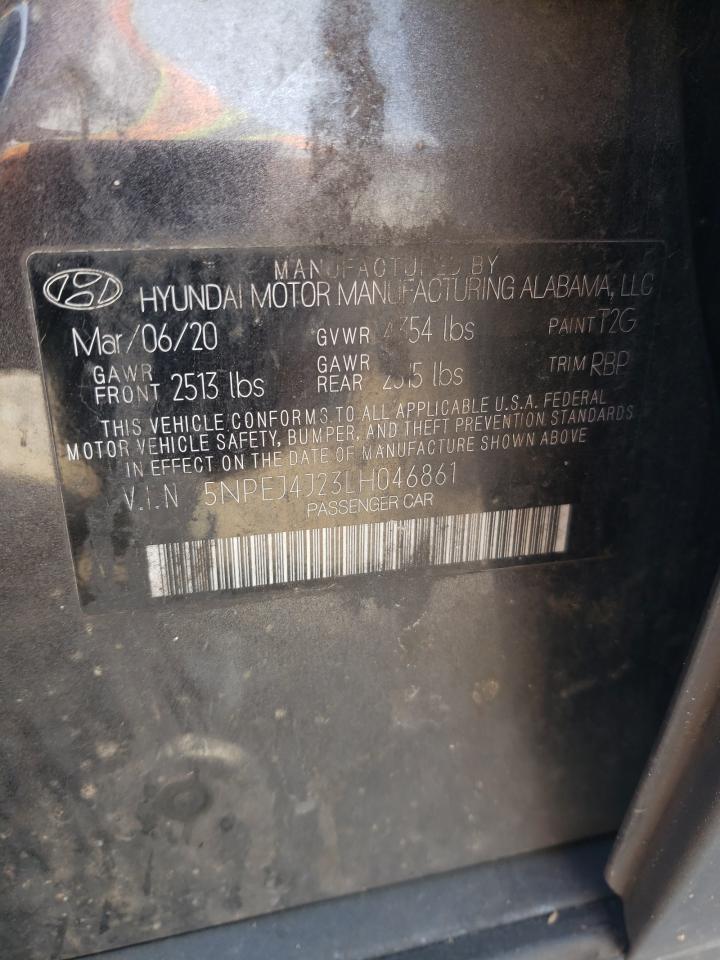 2020 Hyundai Sonata Sel Plus VIN: 5NPEJ4J23LH046861 Lot: 82170795