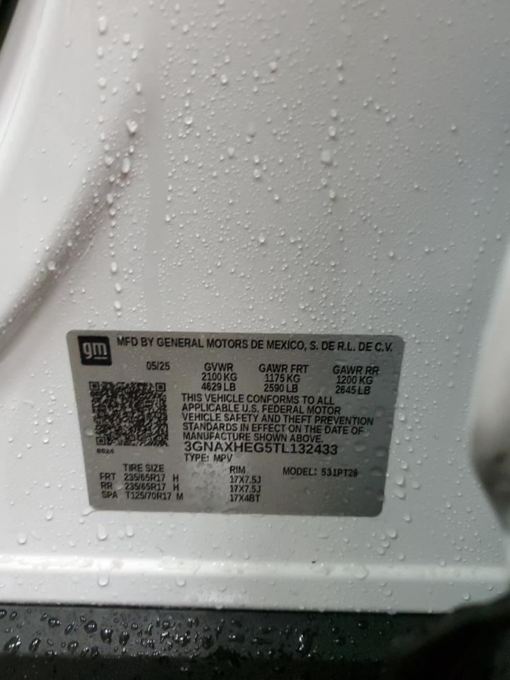 2026 Chevrolet Equinox Lt VIN: 3GNAXHEG5TL132433 Lot: 83807735