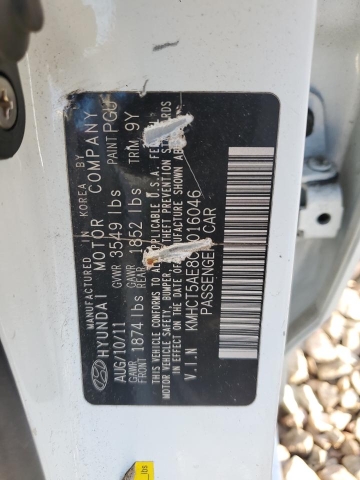 2012 Hyundai Accent Gls VIN: KMHCT5AE8CU016046 Lot: 81786805