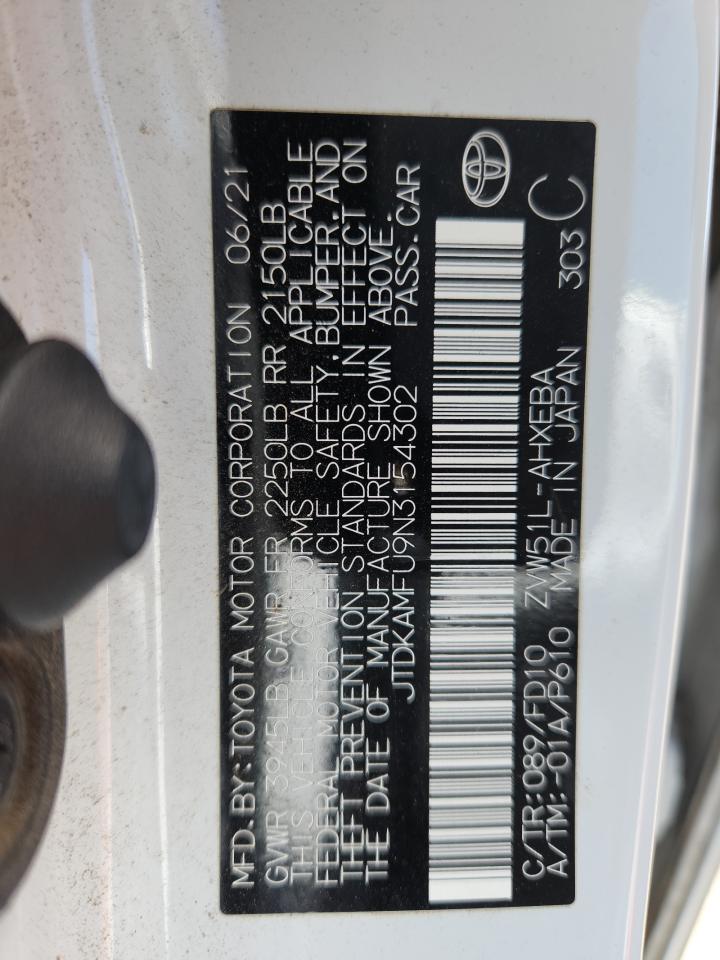 2022 Toyota Prius Night Shade VIN: JTDKAMFU9N3154302 Lot: 83982195