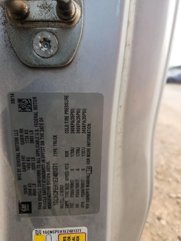 2014 Chevrolet Silverado C1500 VIN: 1GCNCPEH1EZ401371 Lot: 81010075