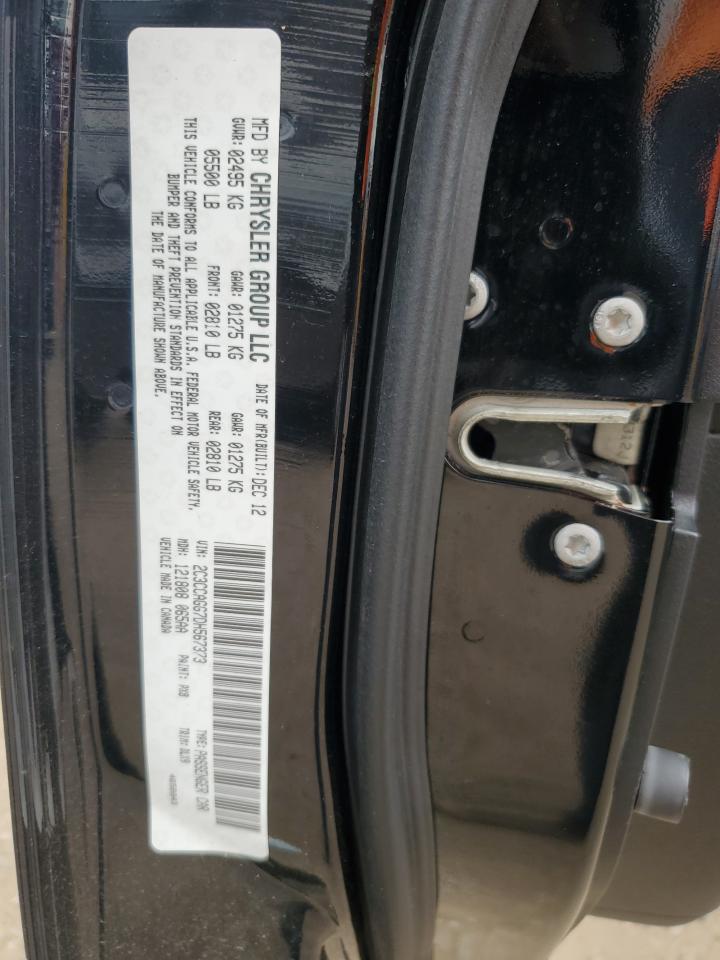 2013 Chrysler 300 S VIN: 2C3CCAGG7DH567373 Lot: 80208815