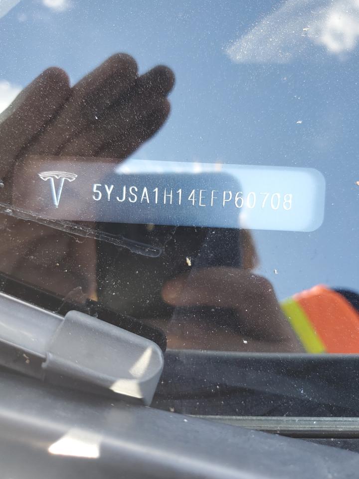 2014 Tesla Model S VIN: 5YJSA1H14EFP60708 Lot: 84704425