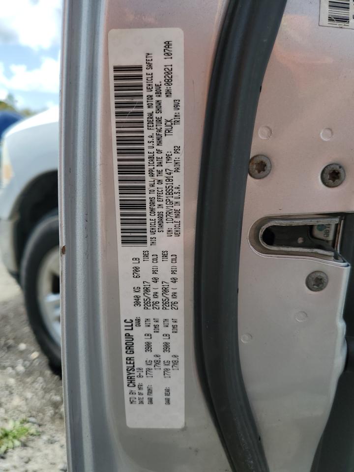 2011 Dodge Ram 1500 VIN: 1D7RV1GP1BS518147 Lot: 80515015