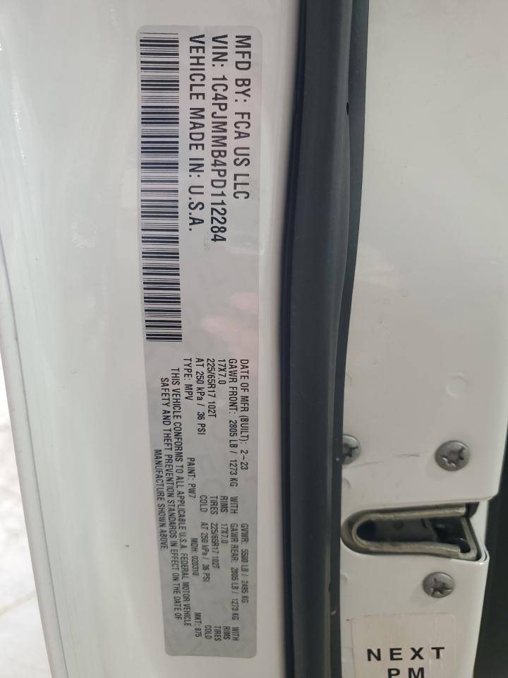 2023 Jeep Cherokee Altitude Lux VIN: 1C4PJMMB4PD112284 Lot: 67667235