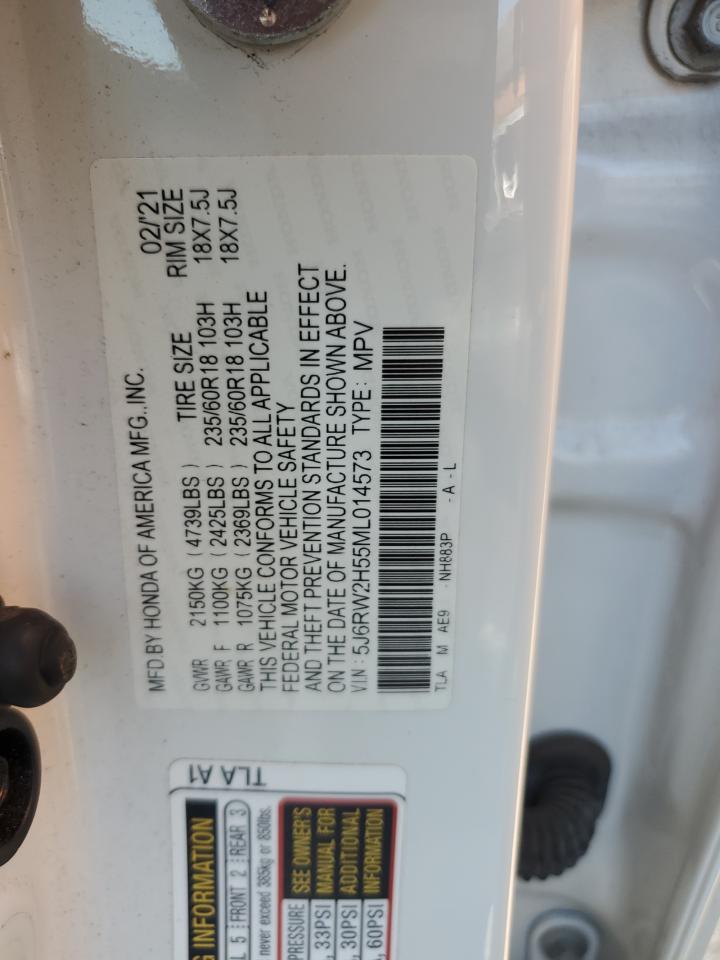 2021 Honda Cr-V Ex VIN: 5J6RW2H55ML014573 Lot: 80924035