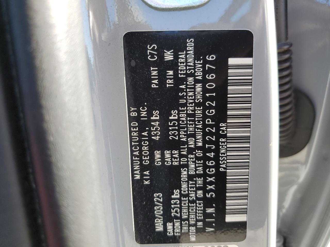 2023 Kia K5 Gt Line VIN: 5XXG64J22PG210676 Lot: 81747245