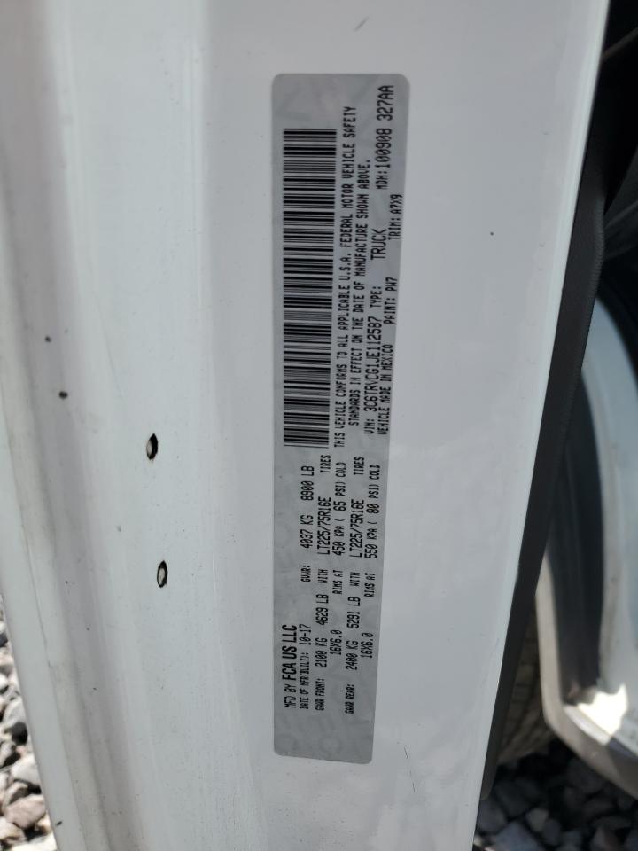 2018 Ram Promaster 2500 2500 High VIN: 3C6TRVCG1JE112587 Lot: 71225945