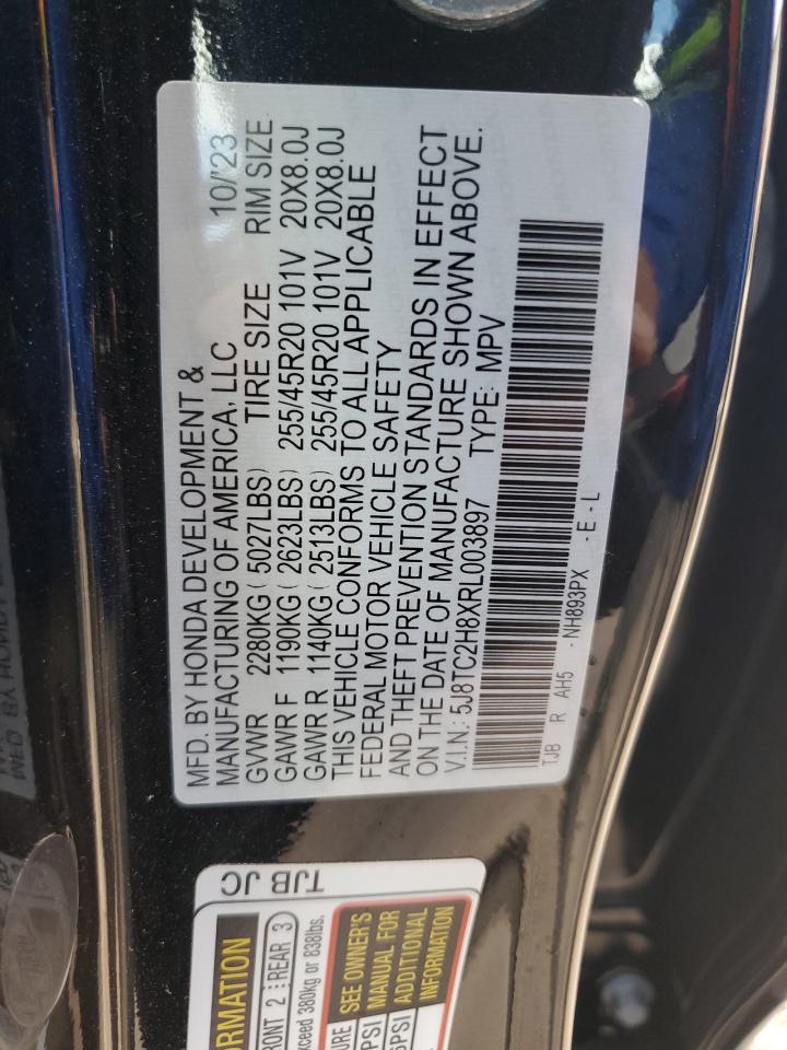 2024 Acura Rdx A-Spec Advance VIN: 5J8TC2H8XRL003897 Lot: 80904545