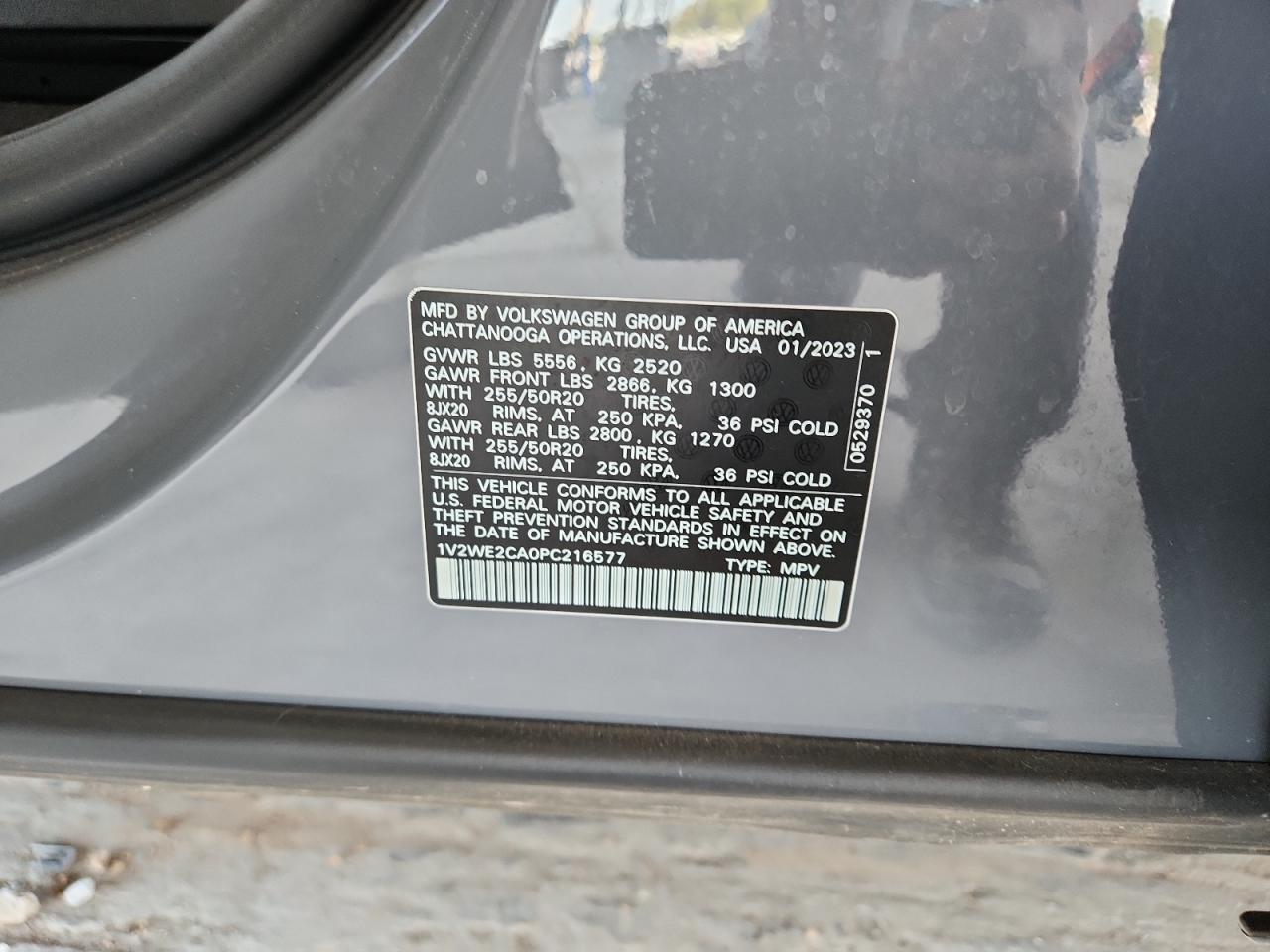 2023 Volkswagen Atlas Cross Sport Se VIN: 1V2WE2CA0PC216577 Lot: 71864905