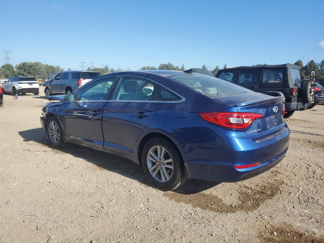 2015 Hyundai Sonata Se blue null gasoline 5NPE24AF1FH180935 photo #3