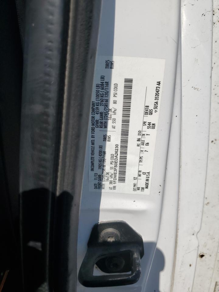 2014 Ford Econoline E350 Super Duty Cutaway Van VIN: 1FDWE3FS0EDA26230 Lot: 80587375