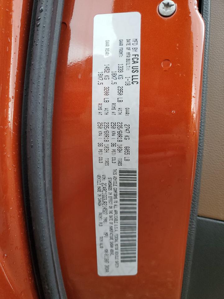 2018 Chrysler Pacifica Limited VIN: 2C4RC1GG3JR214527 Lot: 70659005