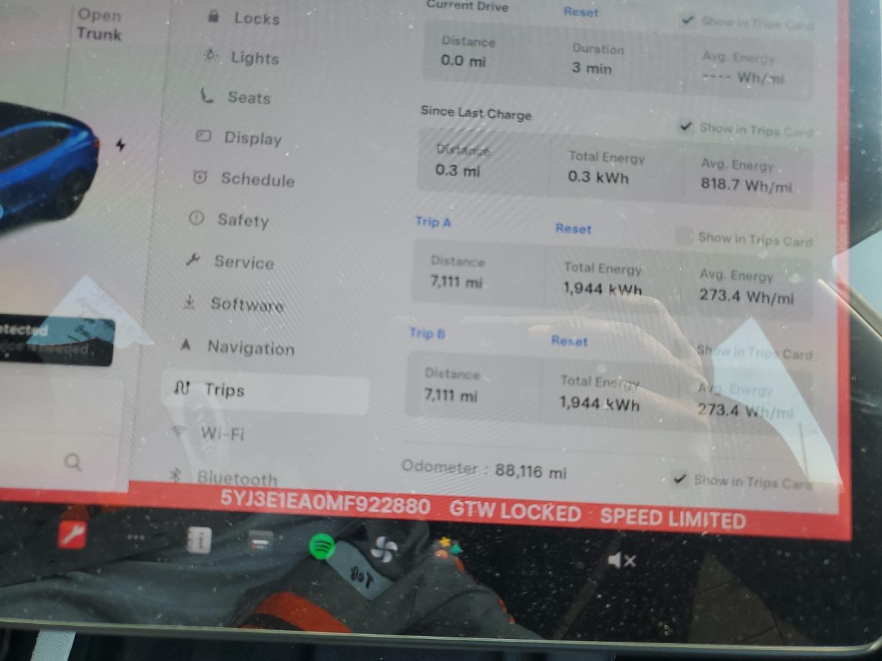 2021 Tesla Model 3 VIN: 5YJ3E1EA0MF922880 Lot: 70885975