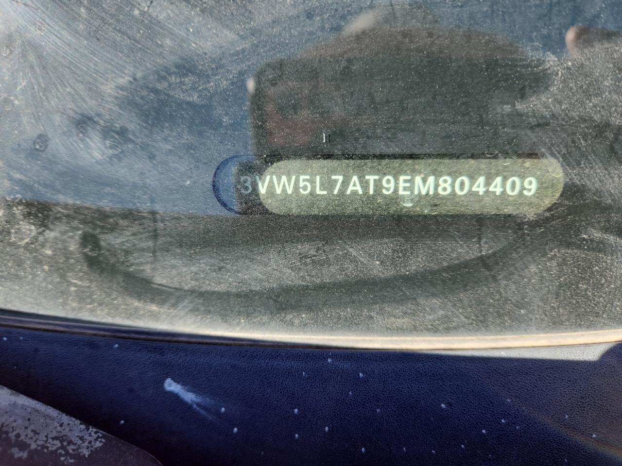 2014 Volkswagen Beetle VIN: 3VW5L7AT9EM804409 Lot: 80384665