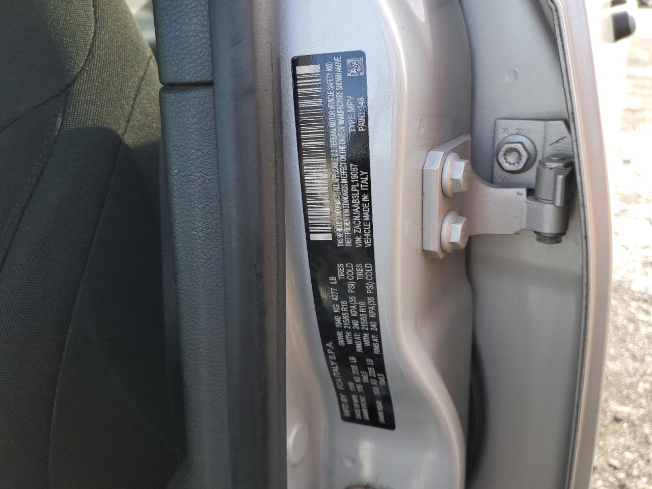 2020 Jeep Renegade Sport VIN: ZACNJAAB3LPL19087 Lot: 81496575