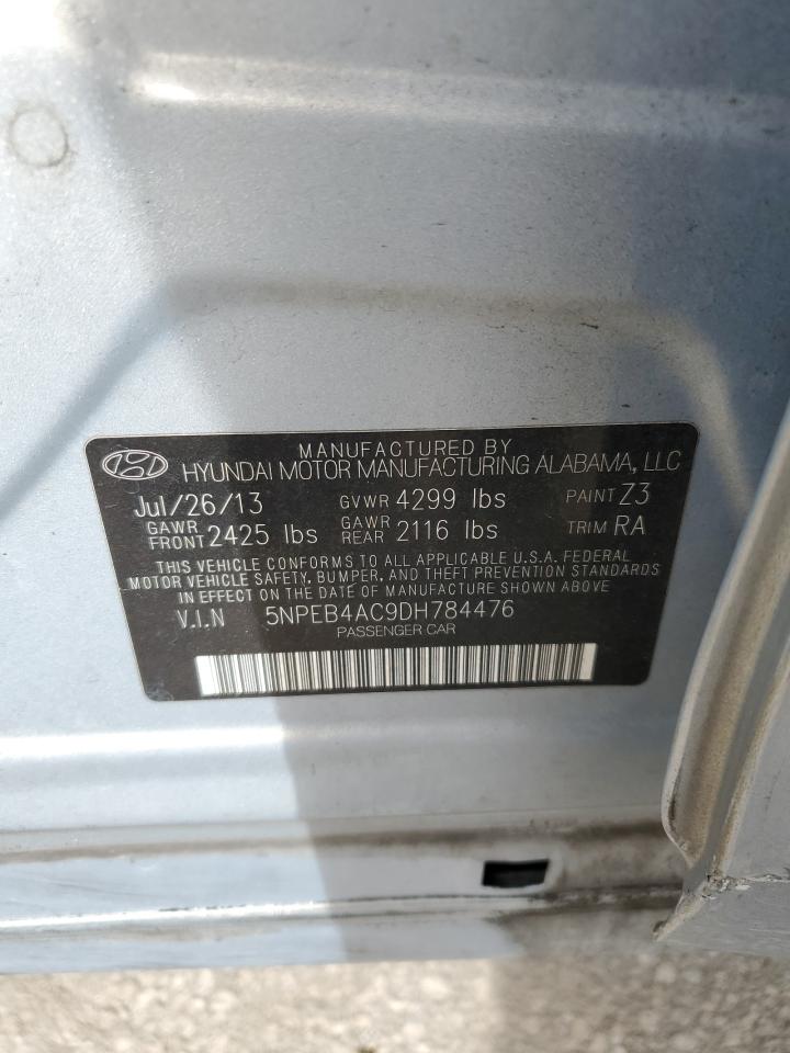 2013 Hyundai Sonata Gls VIN: 5NPEB4AC9DH784476 Lot: 81821205