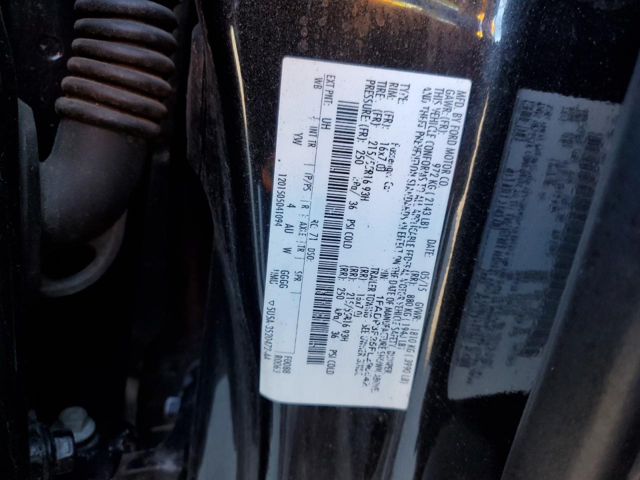 2015 Ford Focus Se VIN: 1FADP3F25FL296542 Lot: 81048695